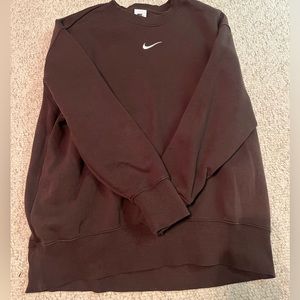 NIKE brown crewneck/sweatshirt